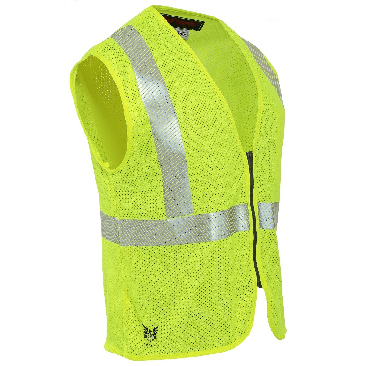 DRIFIRE FR Hi-Vis Mesh Vest - Class 2 in Lime-Yellow